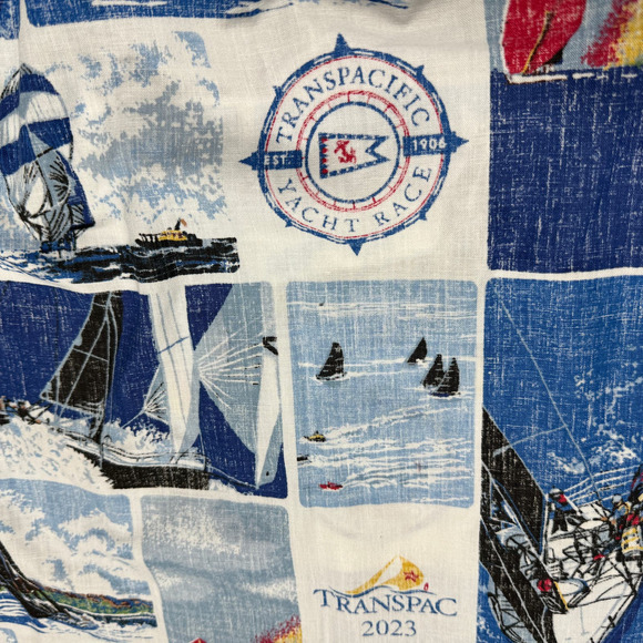 REYN SPOONER Transpacific Yacht Race Transpac 2023 Tank Top Blue Nautical Size 0 - Picture 2 of 8